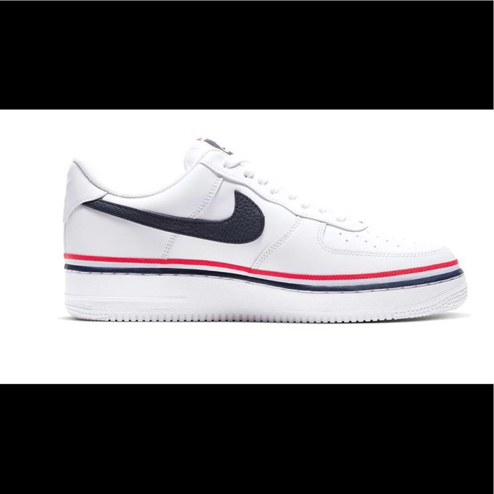 Nike Air Force 1 white/obsidian-habanero redblanco - Picture 1 of 4